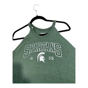 Captivatina Michigan State Spartans green tank top.